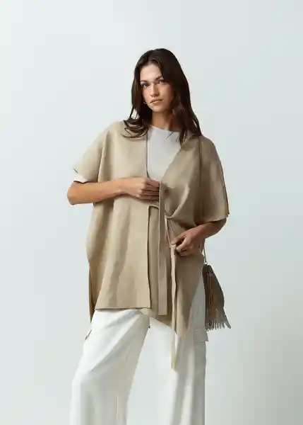 Gaban Tejido Mujer Beige Caqui Medio Talla M 582G092 Naf Naf