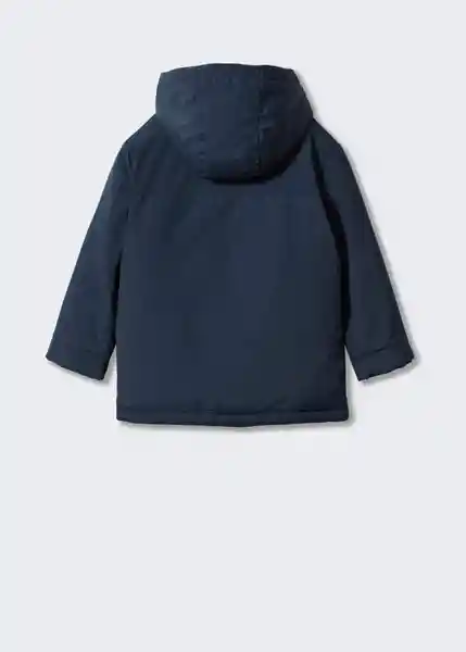 Chaqueta Anorak Pepo Navy Talla 08 Niños Mango