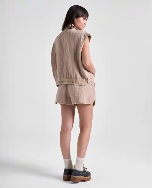 Chaleco Mujer Café Talla S 699G000_CAF171038 Americanino