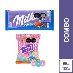 Combo Milka Oreo + Trolli Gomas Donas Frutales