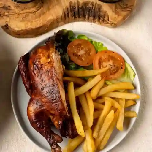 1/2 Pollo Frito Sencillo