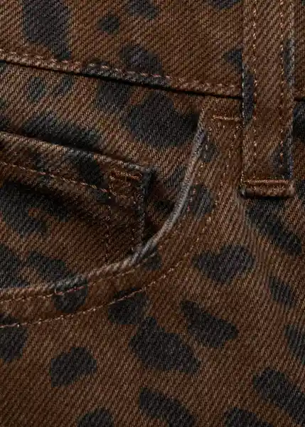 Jean Leonie Chocolate Talla 44 Mujer Mango
