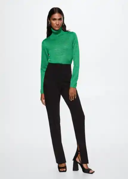 Jersey Mora Verde Talla M Mujer Mango