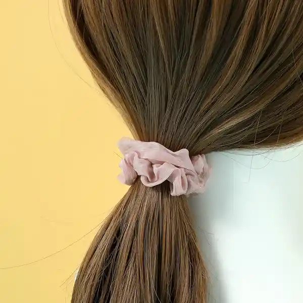 Miniso Moña para Cabello Pequeña Color Degradado Rosa