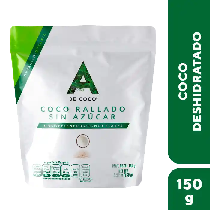 A De Coco Coco Organico Deshidratado