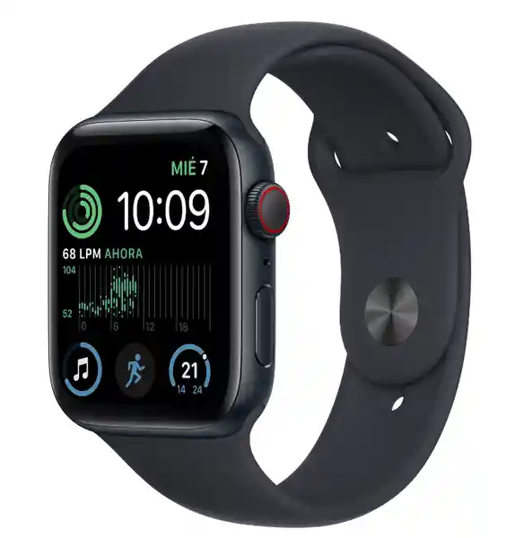 Apple Watch Se Gps + Cellular Correa Deportiva Medianoche 44 mm