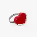 Inkanta Anillo Nano Corazón Rojo Profundo