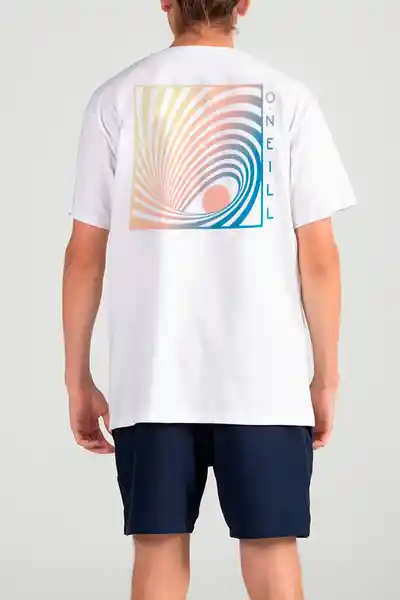 ONeill Camiseta Classic Spinner Masculina Blanco Talla XL