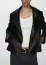 Chaqueta Liz Negro Talla 18 Mujer Mango