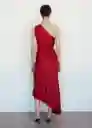 Vestido Claudia Rojo Talla S Mujer Mango