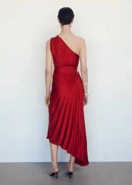 Vestido Claudia Rojo Talla S Mujer Mango