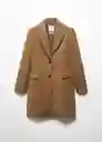 Abrigo Khalo Camel Talla S Mujer Mango