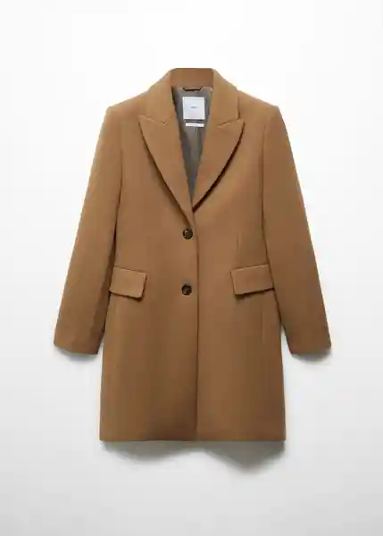 Abrigo Khalo Camel Talla S Mujer Mango