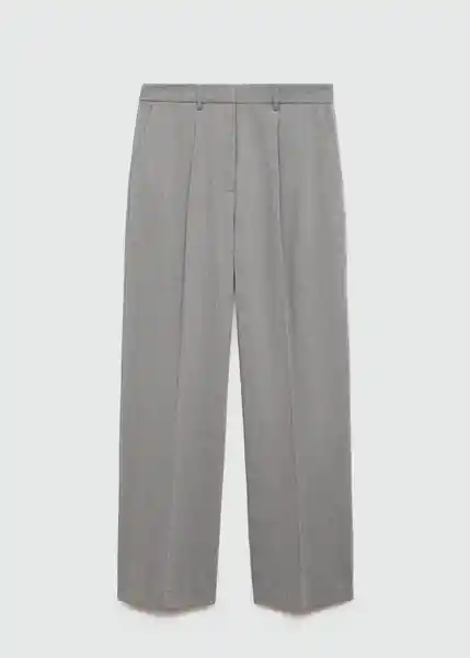 Pantalón Roro Gris Claro Vigore Talla 38 Mujer Mango