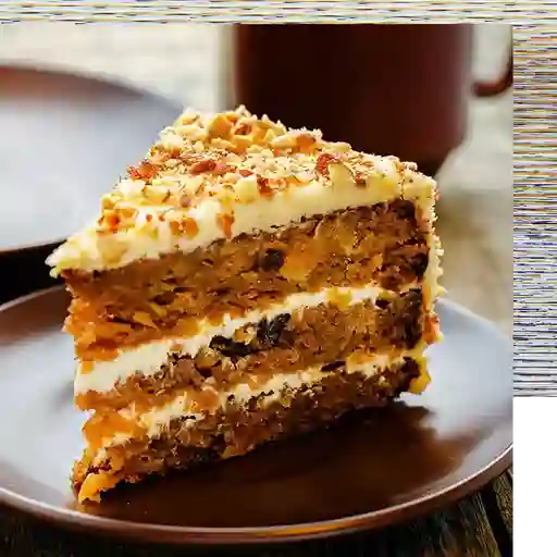 Porción de torta de zanahoria