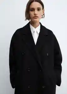 Abrigo Picarol Negro Talla S Mujer Mango