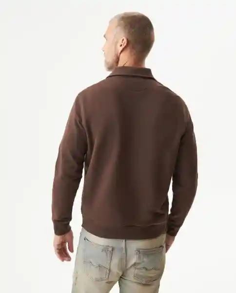 Buzo Smart Polo Café Delicioso Ultraoscuro Talla L Chevignon