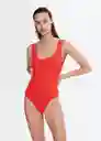 Traje del Bañador Sunny Rojo Talla XS Mujer Mango