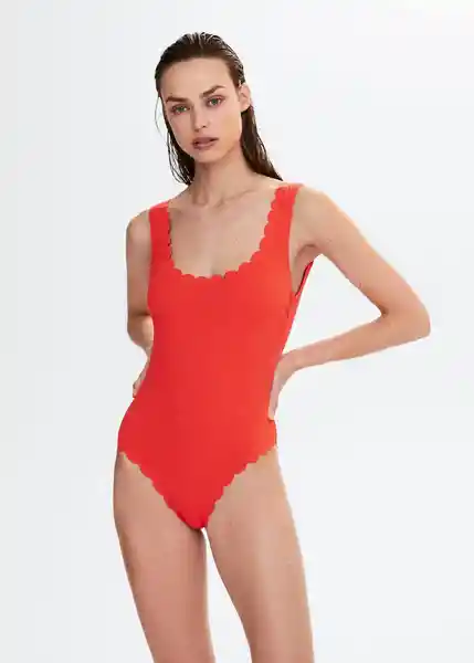 Traje del Bañador Sunny Rojo Talla XS Mujer Mango