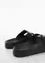 Chanclas Biorub Negro Talla 44 Hombre Mango