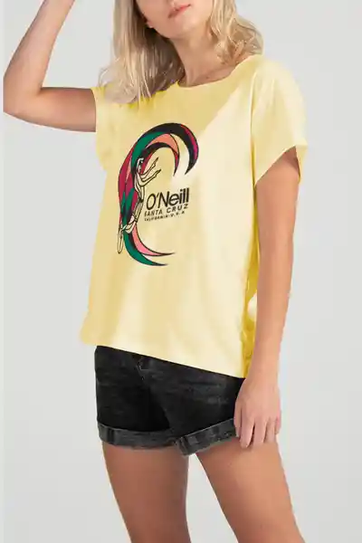 ONeill Camiseta Classic Original Femenino Amarillo Talla M