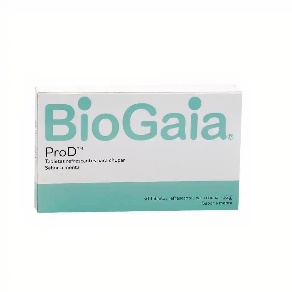 Bio Gaia Prod Sabor Menta 16G X 30 Tabletas