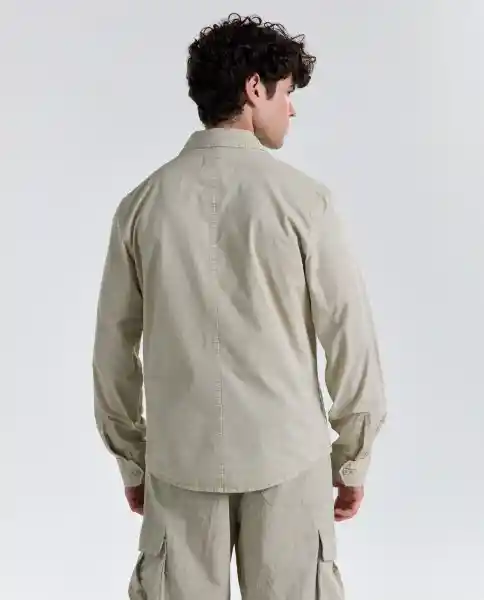 Camisa Hombre Caqui Talla M 819G500_CAQ150513 Americanino