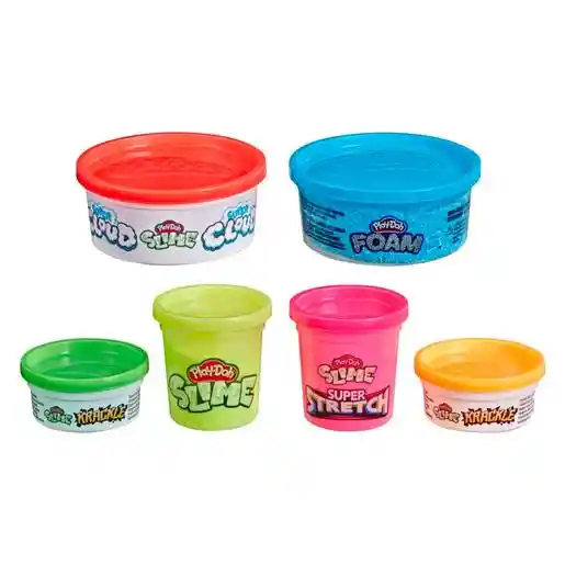 Play Doh Kit Texturas 6 Variedades