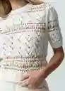 Saco Tejido Mujer Crudo Puro Claro Talla M 582G034 Naf Naf