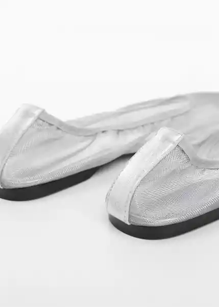 Zapatos Paros Plata Talla 40 Mujer Mango