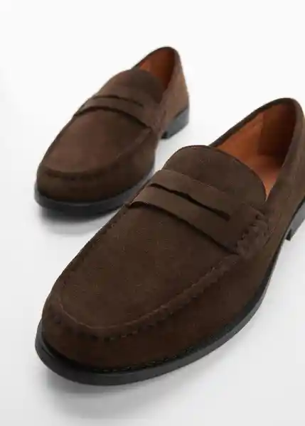 Zapatos Clasic Chocolate Talla 39 Hombre Mango