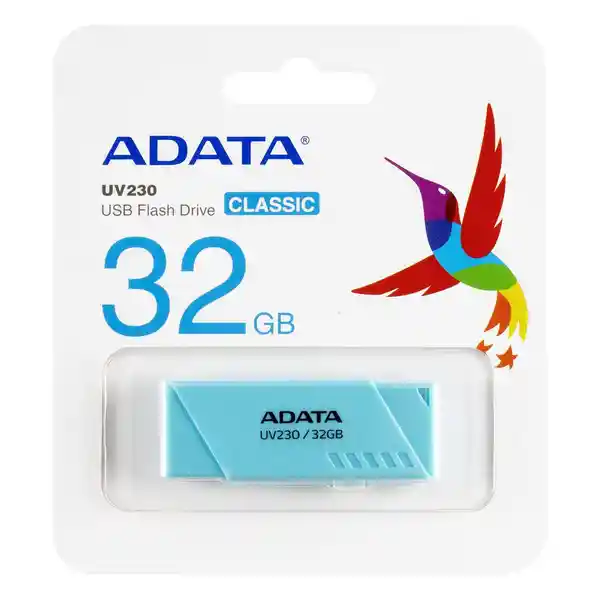 Adata Memoria Usb 32Gb Uv230 Blue Auv230 32g