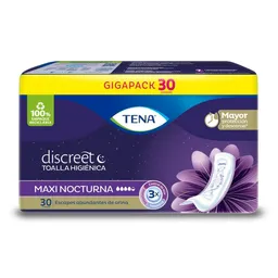 Tena Toalla Higiénicas Maxi Noche Discreta