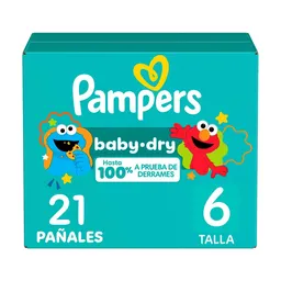 Pampers Pañal Desechable Baby Dry Etapa 6 21 Und