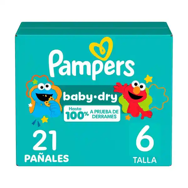 Pampers Pañal Desechable Baby Dry Etapa 6 21 Und