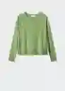 Saco Jersey Lucca Verde Pastel Talla S Mujer Mango