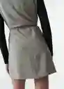 Vestido Mujer Gris Elefante Medio Talla M 573G035 Naf Naf