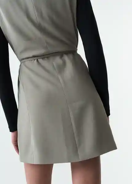 Vestido Mujer Gris Elefante Medio Talla M 573G035 Naf Naf