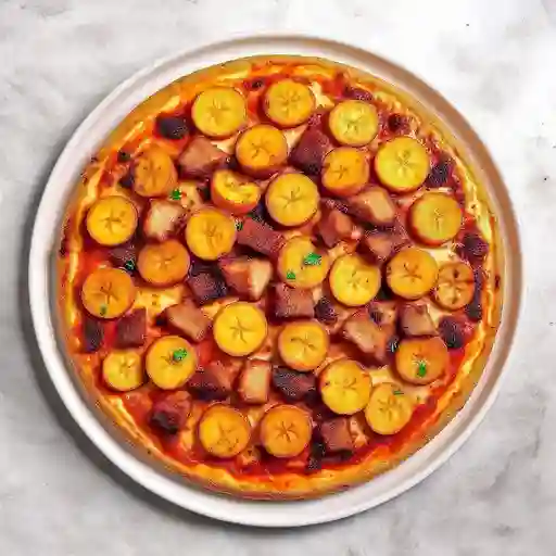 Pizza familiar chicha round