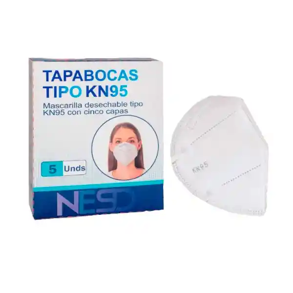 Nesd Tapabocas Desechable Tipo Kn95