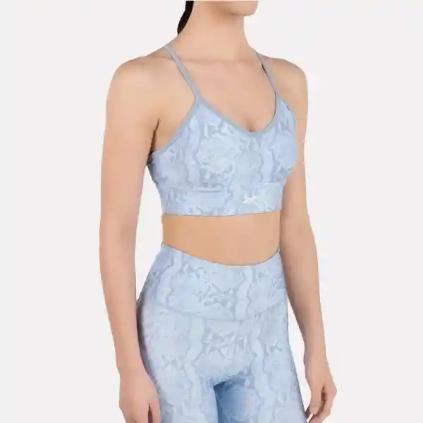 Reebok Top Id Train Aop Para Entrenamiento Mujer Azul Talla L