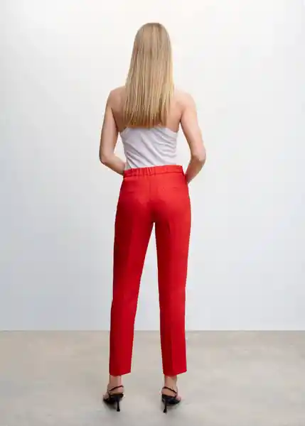 Pantalón Tempoli Coral Talla 26 Mujer Mango