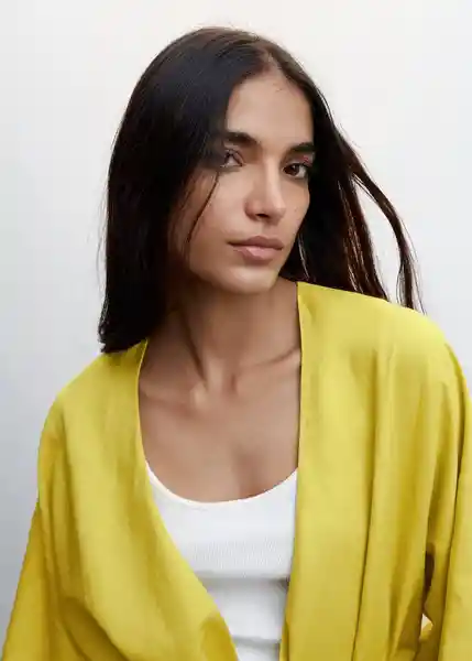 Chaqueta Silvia-A Lima Talla S Mujer Mango