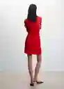 Vestido Tenis-H Rojo Talla XS Mujer Mango