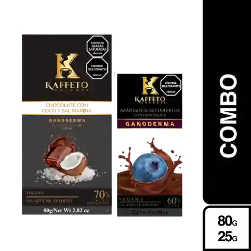 Combo Kaffeto Chocolate con Coco + Snack Arándanos sin Azúcar