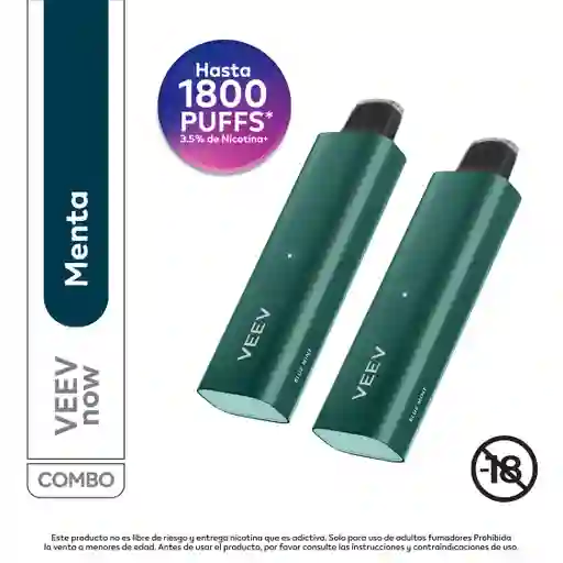 2 x Veev Menta 1800 Puffs