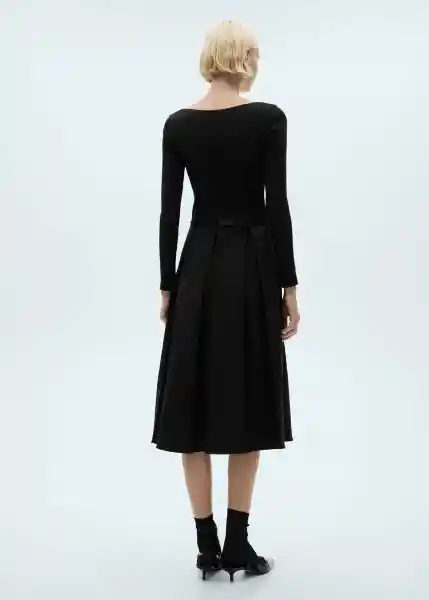 Vestido Diana Negro Talla M Mujer Mango