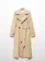 Gabardina Trench Taxi Beige Talla XL Mujer Mango