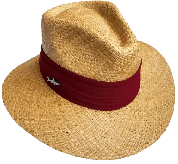 Sombrero Oscuro Cinta Ancha Vinotinto Talla 8 Salvador Beachwear