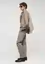 Pantalón Brest Ceniza Talla 38 Hombre Mango